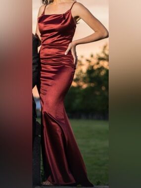 Burgundy Gown